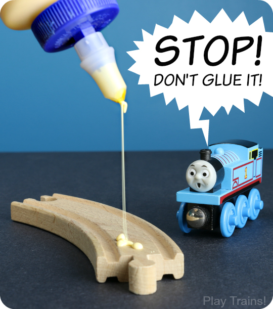 Alternatives to Gluing Wooden Train Tracks to a Train Table