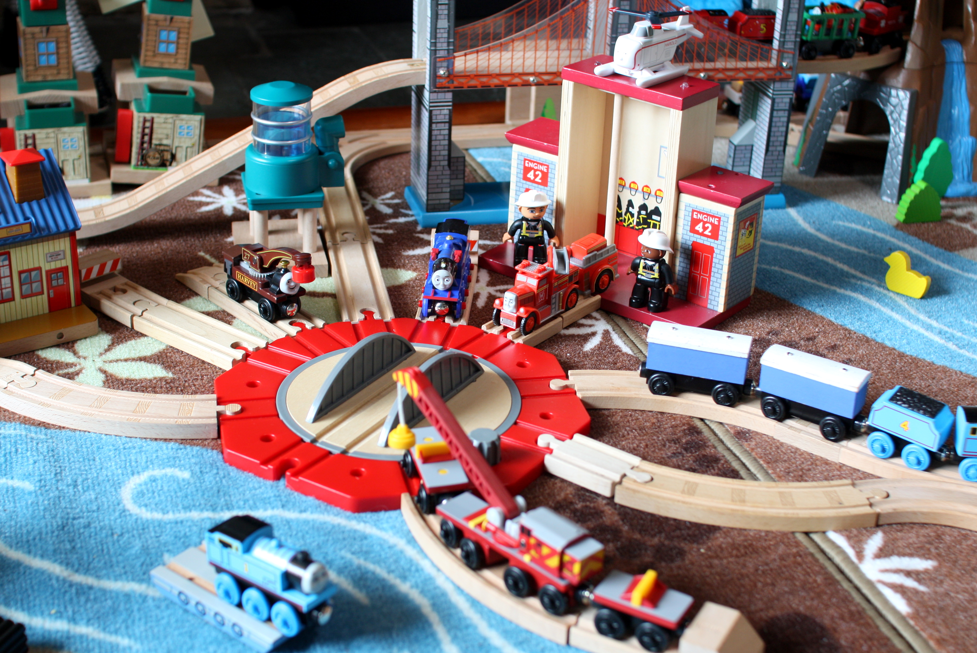 The Perfect Wooden Train Play Rug, Train Rugs For Playing
