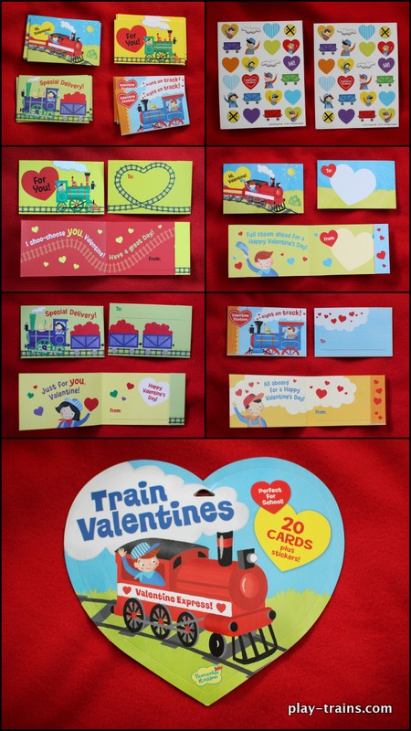 Peaceable Kingdom Train Valentines