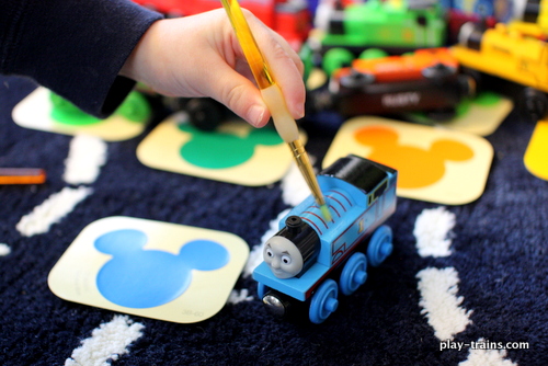 Beautiful Kid-made Gifts: Painting with Trains on Ceramics