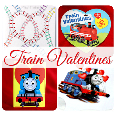 Train Valentines from Play Trains! Includes Thomas & Friends, Dinosaur Train, and steam engine cards. Lots of free printable valentines, too!