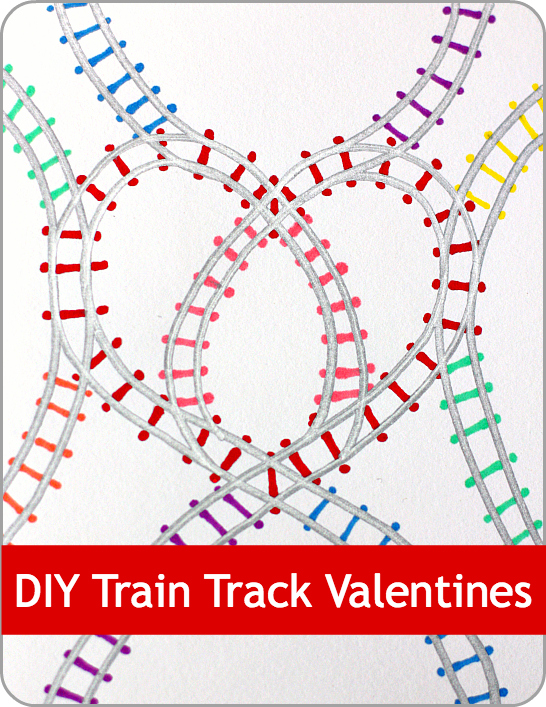 DIY Train Track Valentines from Play Trains!