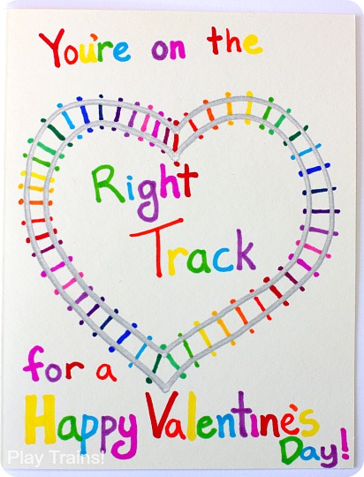 DIY Train Track Valentines from Play Trains!
