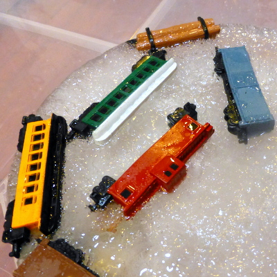 tiny toy trains