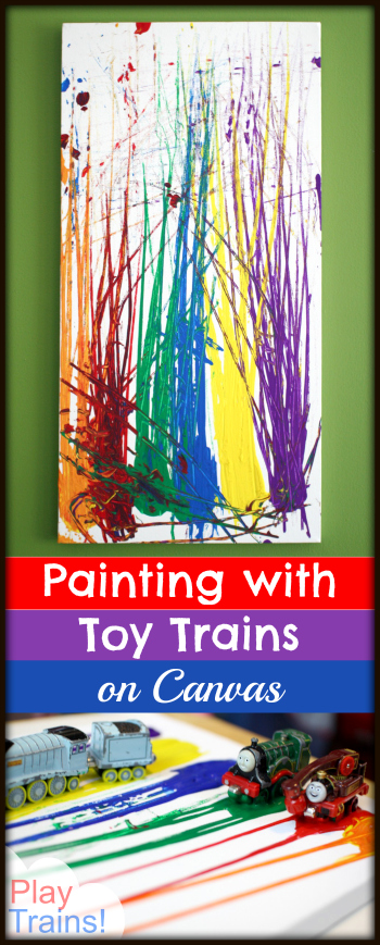 Painting with Trains on Canvas @ Play Trains!