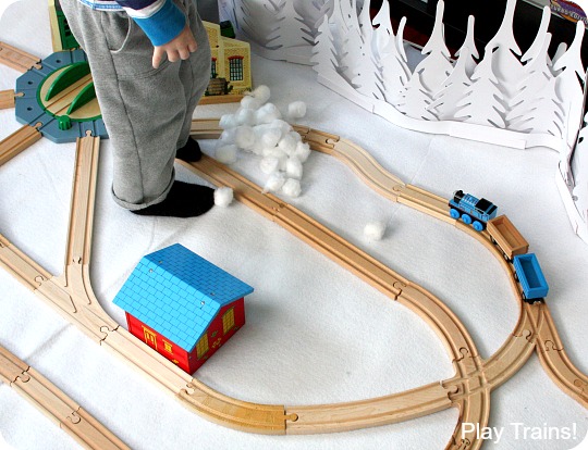 Thomas Gets a Snowplow: Train Book Review and Play Ideas from Play Trains!