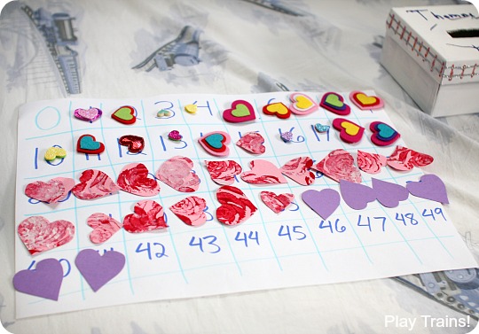 Book-inspired Valentine Counting Activity with Thomas & Friends from Play Trains!