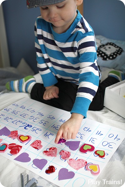Book-inspired Valentine Counting Activity with Thomas & Friends from Play Trains!