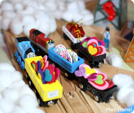 Valentine's Day in Vicarstown: a book-inspired wooden train activity from Play Trains!