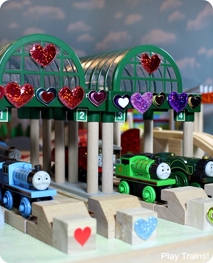 Valentine's Day in Vicarstown: a book-inspired wooden train activity from Play Trains!