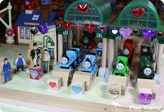 Valentine's Day in Vicarstown: a book-inspired wooden train activity from Play Trains!