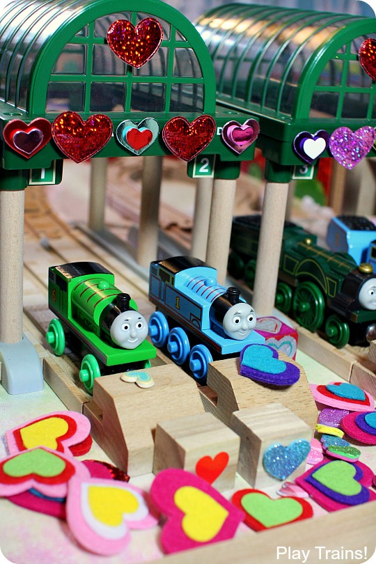 Valentine's Day in Vicarstown: a book-inspired wooden train activity from Play Trains!