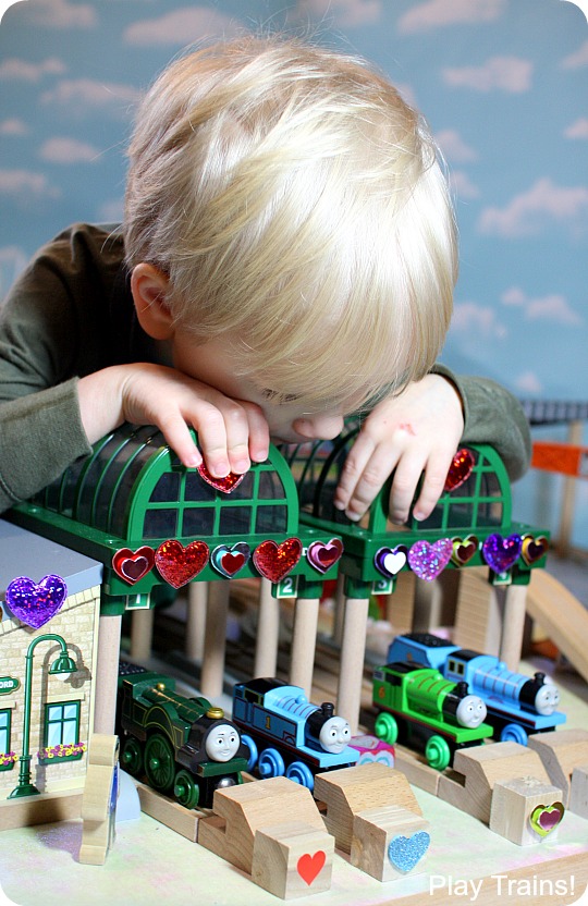 Valentine's Day in Vicarstown: a book-inspired wooden train activity from Play Trains!