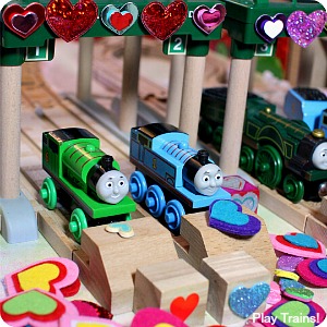 Valentine's Day in Vicarstown: a book-inspired wooden train activity from Play Trains!