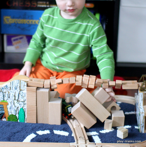 Playing Along with Blue Mountain Mystery @ Play Trains! How we limit screen time by transforming it into play, plus ideas for playing out the latest Thomas & Friends movie.