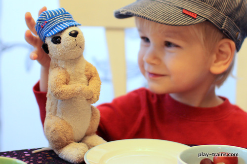 DIY Engineer Hats for Stuffed Animals @ Play Trains!  I surprised myself by coming up with a pattern for these super easy, completely adorable hats.  The Little Engineer has been THRILLED with them.  Free pattern!