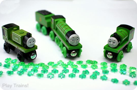 St. Patrick's Day Freight and Decorations for Wooden Trains from Play Trains!