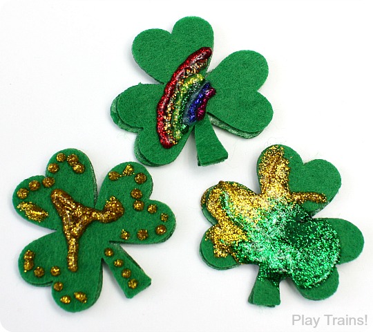 St. Patrick's Day Freight and Decorations for Wooden Trains from Play Trains!