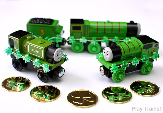 St. Patrick's Day Freight and Decorations for Wooden Trains from Play Trains!