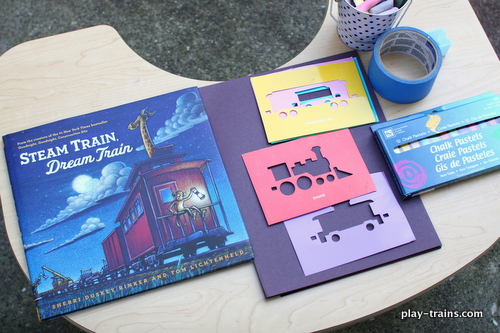 Exploring the Art Style of Steam Train, Dream Train with a preschooler @ Play Trains!