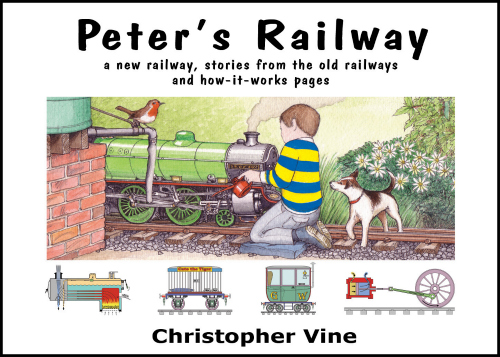 Peter's Railway, books for children who love trains. (Review and giveaway @ Play Trains!) The series tells a wonderful story about a boy and his grandpa who build and run a miniature steam railway between their houses, interspersed with technical pages explaining the science and mechanics of what Peter and Grandpa are working on. While the books are written with older children in mind, they've proven to be the best read aloud ever for my preschooler!