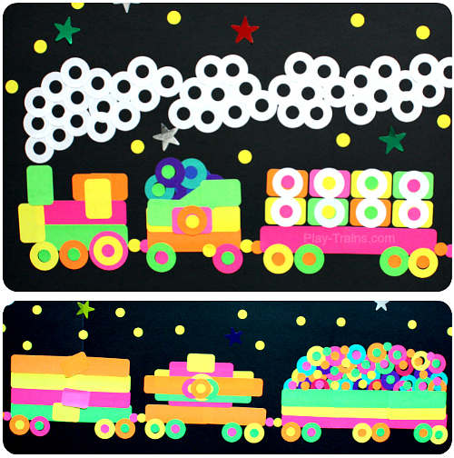 Sticker Train Craft for Kids @ Play Trains! http://play-trains.com/