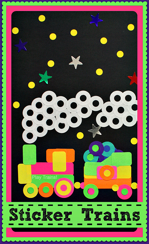 Sticker Train Craft for Kids @ Play Trains! http://play-trains.com/