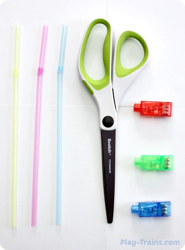 DIY Mini Lightsabers @ Play Trains! http://play-trains.com/diy-mini-lightsabers-kids-craft/  A quick and easy kids' craft, these lightsabers are perfect for Star Wars birthday parties, stuffed animal movie reenactments, or simply waving around and making VWOOOM, VWOOOM sounds.