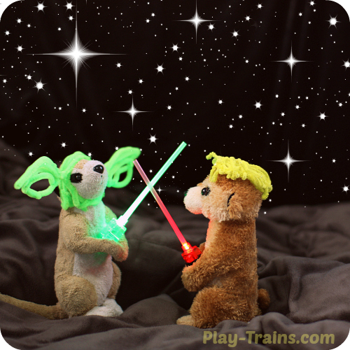 DIY Mini Lightsabers Star Wars Kids Craft