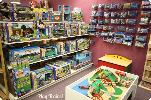 wooden train store