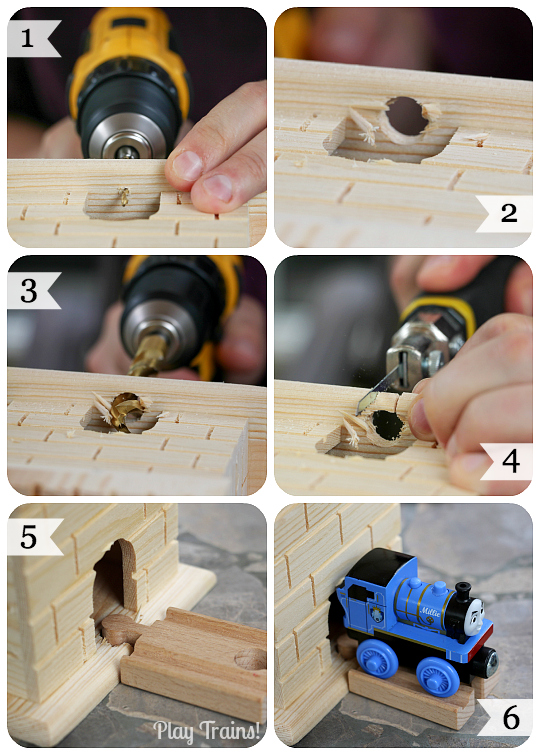 Diy store wooden train