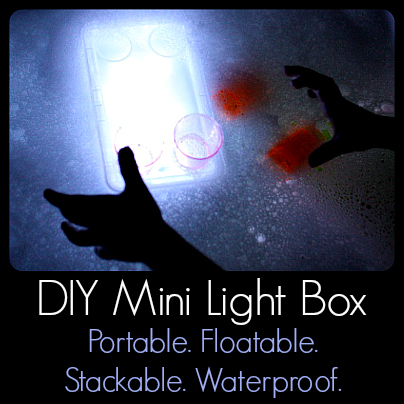 DIY Mini Light Box: Portable, Floatable, Stackable, and Waterproof Light Play from Play Trains!