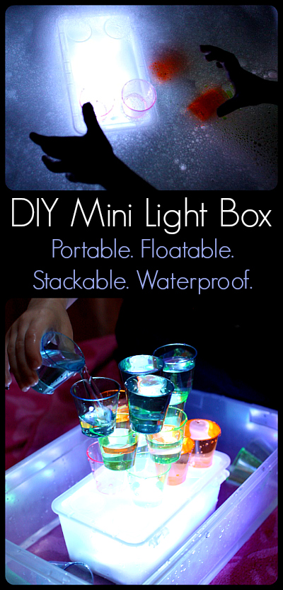 DIY Mini Light Box: Portable, Floatable, Stackable, and Waterproof Light Play from Play Trains!