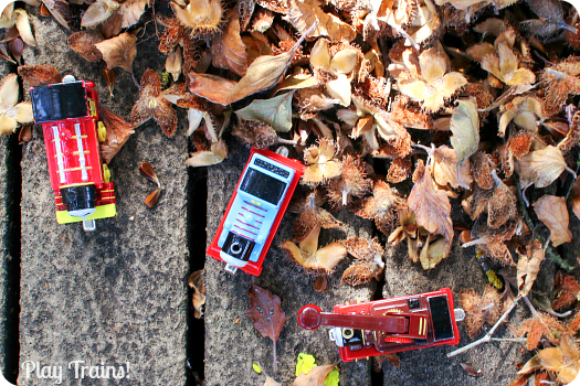 Outdoor Fall Train Play @ Play Trains! http://play-trains.com/