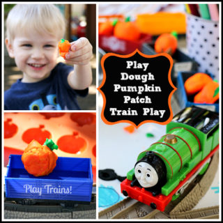 Fall Invitations to Play: Play Dough Pumpkin Patch Train from Play Trains! http://play-trains.com/