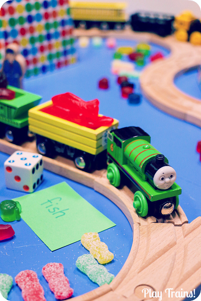 Candy Train Game: Counting, Letter Recognition, and Reading Practice