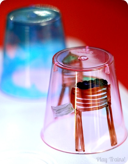 Build and Create with Colorful Cups and Balls on the Light Table