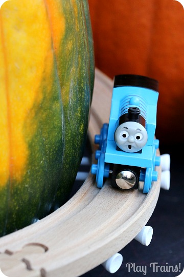Pumpkin Mountain Railroad Building: a Halloween Train Activity from Play Trains!