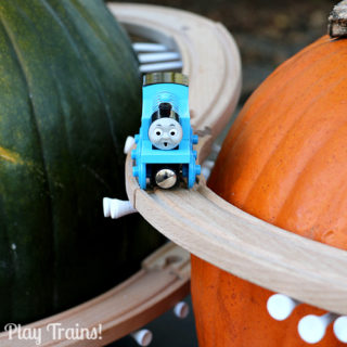 Pumpkin Mountain Railroad Building: a Halloween Train Activity from Play Trains!