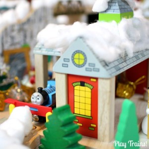 Christmas Wooden Train Layout from Play Trains!