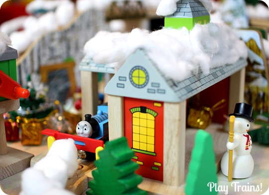 Christmas Wooden Train Layout from Play Trains!