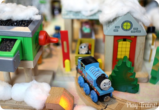 Christmas Wooden Train Layout from Play Trains!