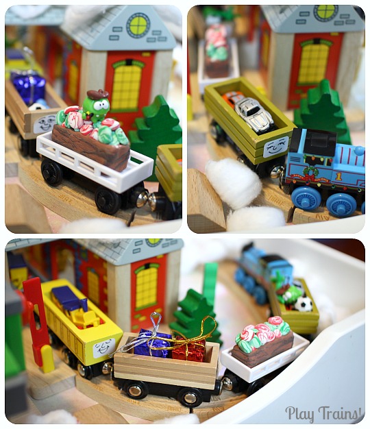 Christmas Wooden Train Layout from Play Trains!