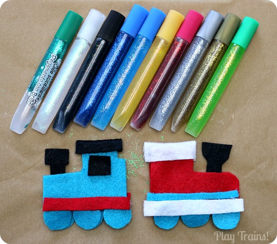 DIY Felt Train Ornament Kids Christmas Craft from Play Trains!