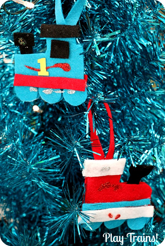 DIY Felt Train Ornament Kids Christmas Craft from Play Trains!