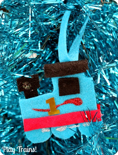 DIY Felt Train Ornament Kids Christmas Craft from Play Trains!