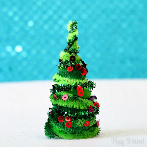 Pipe Cleaner Trees Christmas Craft for Train Sets and Small Worlds from Play Trains!