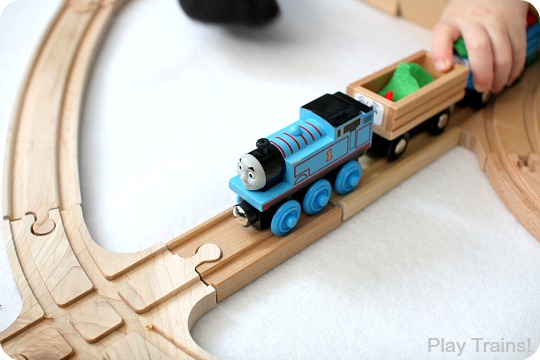 Winter Train Play Ideas: Snow for Wooden Train Layouts from Play Trains!