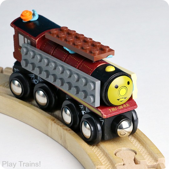 custom wooden train