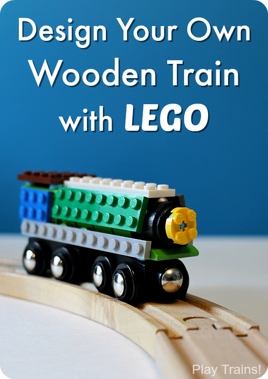 lego wooden train